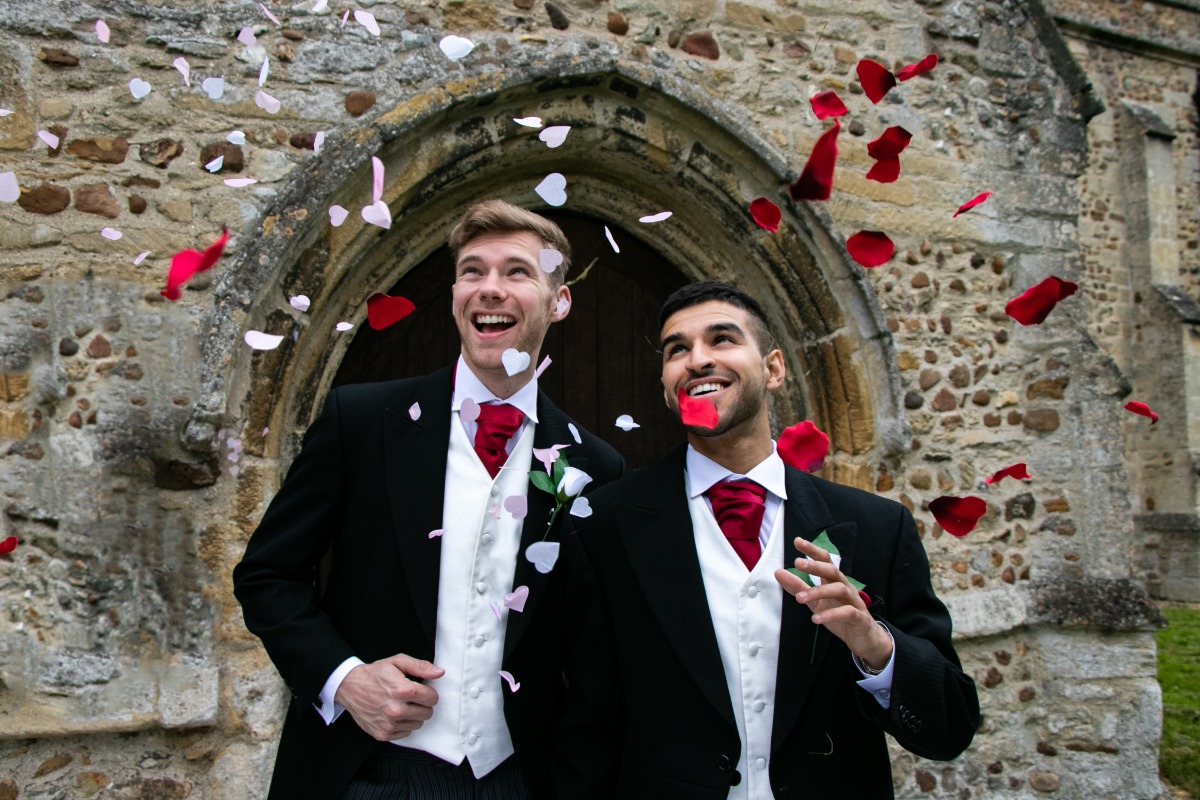 Toastmaster and master of ceremonies for gay wedding or civil ceremony